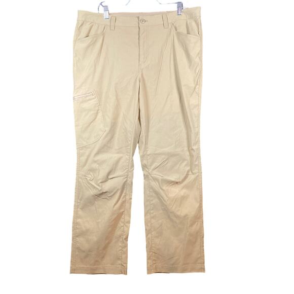 Eddie Bauer Mens Pants Tan Cargo Travex Gorpcore Hiking Nylon Stretch 38x30 - Picture 1 of 11